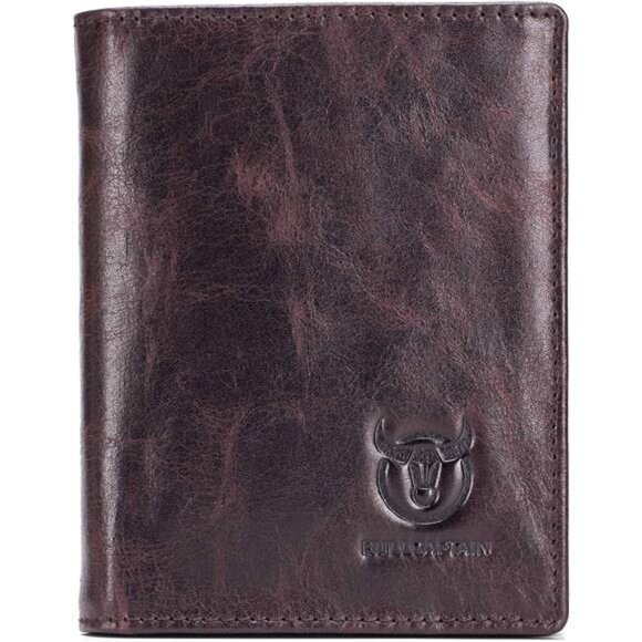 Large Capacity Genuine Leather Wallet Coffee - Picture 1 of 6